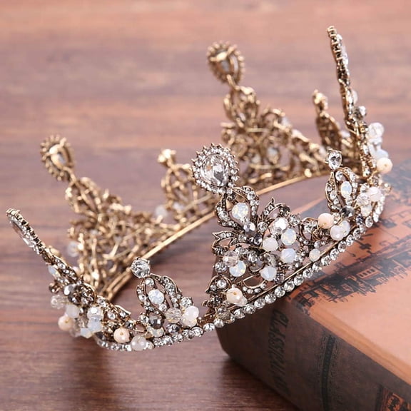 Wedding Crown and Bridal Princess Queen Crown Baroque Rhinestone Tiaras Hair Accessories