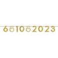 thumbnail image 1 of Wedding Customizable Number Banner, Gold Glitter, 38 Ct., 1 of 1