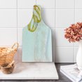 thumbnail image 1 of Wedding Cutting Board, Wedding Rings on Abstract Backdrop Romance Marriage Engagement, Decorative Tempered Glass Cutting and Serving Board, Wine Bottle Shape, Pale Blue Pale Pink, by Ambesonne, 1 of 1