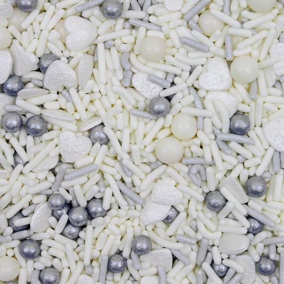 Krazy Sprinkles - Edible Wedding Day Mix - Bold Cake Decoration, 1/2 Cup
