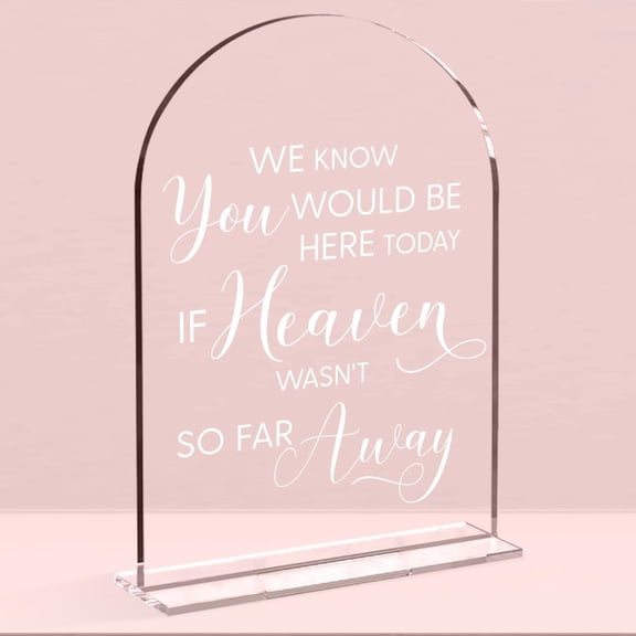 Wedding Decor，Bible Guestbook Sign,5 x 7 Inch Arch Acrylic Sign, Wedding Sign for Ceremony and Reception, Wedding Decorative Signage For Table Decor