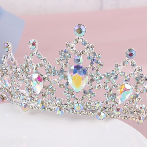Wedding Decor Bride Crown Made with Durable Alloy and Rhinestone Accents