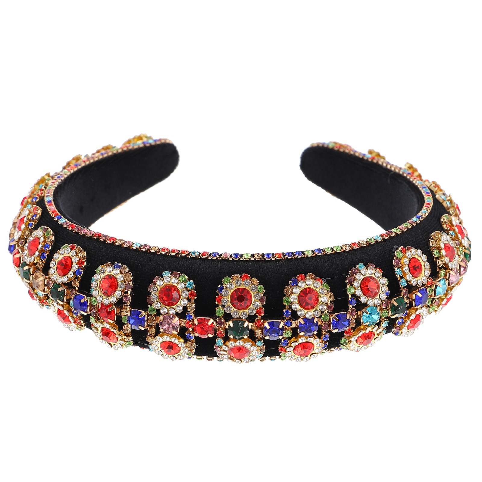 Wedding Decor Crystals Rhinestone Headband Elegant Headdress Delicate Headdresses Vintage Fabric