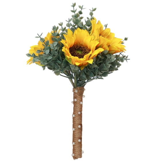 Bride Table Party Flowers Sunflower Wedding Bouquet Floral Bridesmaid