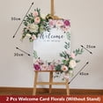 thumbnail image 1 of Wedding Decor Road Lead Artificial Flower Row Welcome Sign Props Simulation Peony Wedding Welcome Sign DIY Floral Decoration, 1 of 6