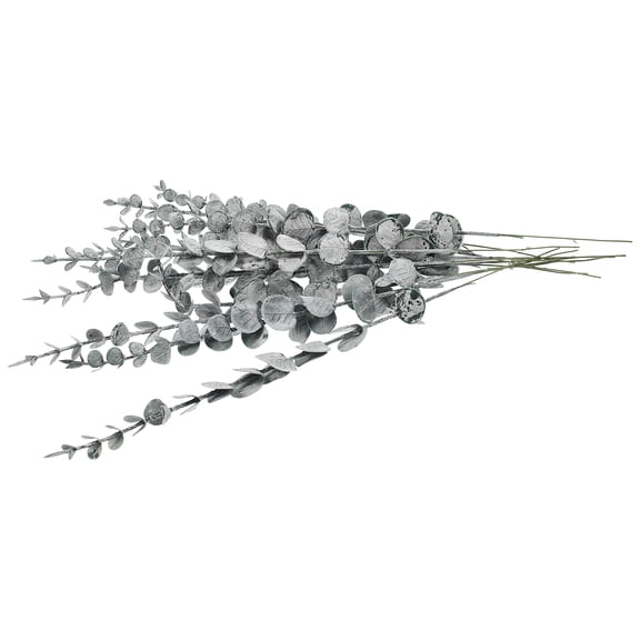 RENACLIPY 12Pcs Realistic Faux Eucalyptus Branches Artificial Green Leaves for Vase Decoration