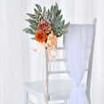 thumbnail image 1 of Wedding Decoration Chair Back Silk Flower Bouquet Simulation Floral Props Outdoor Hotel Business Ceremony Decor Aisle Event Decoration, 1 of 6