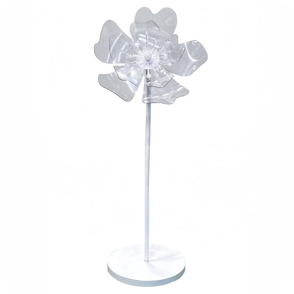 Wedding Decorations for Reception, 5.9 ft PVC Acrylic Transparent Giant Crystal Flowers, Wedding Birthday Party Backdrop, Home Shop Window Decoration Props