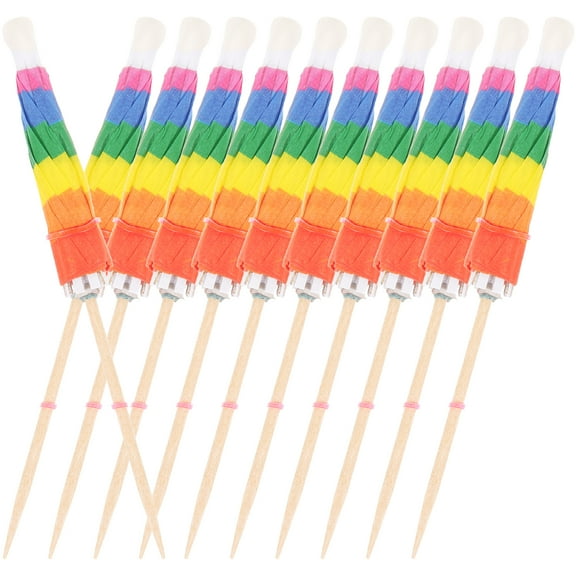 Wedding Decore Cocktail Umbrella Toothpick Picks Umbrellas for Drinks Paper Banquet 50 Pcs