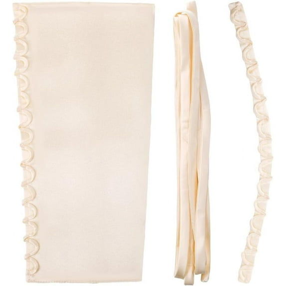 Wedding Dress Zipper Replacement Adjustable Gown Corset Kit Zipper Extender Fit Satin Corset Kit Loops for Bridal Corset Prom Dress Strap (Champagne) DIY