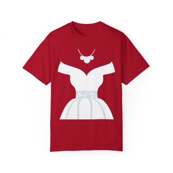 Wedding Dresses Bridal Showers Cute Graphic Gift | Funny Gowns Illustration Fiancee Men Women Unisex Garment-Dyed T-shirt