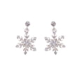 thumbnail image 1 of Wedding Earring Silver Crystal Dangle Earring For Women, 1 of 1