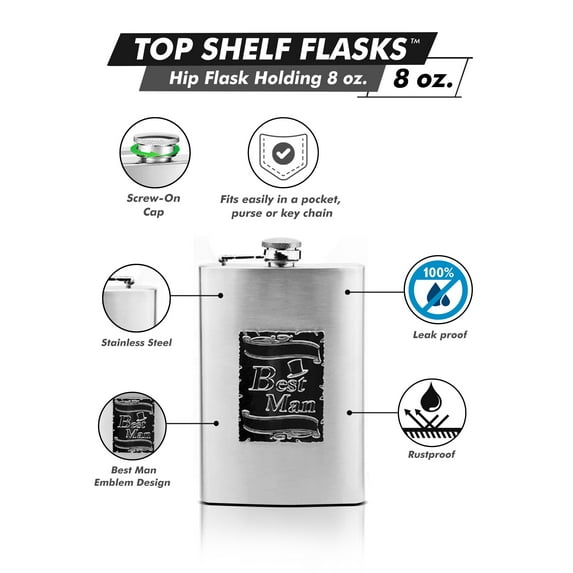 Wedding Flasks for Best Man by CKB
