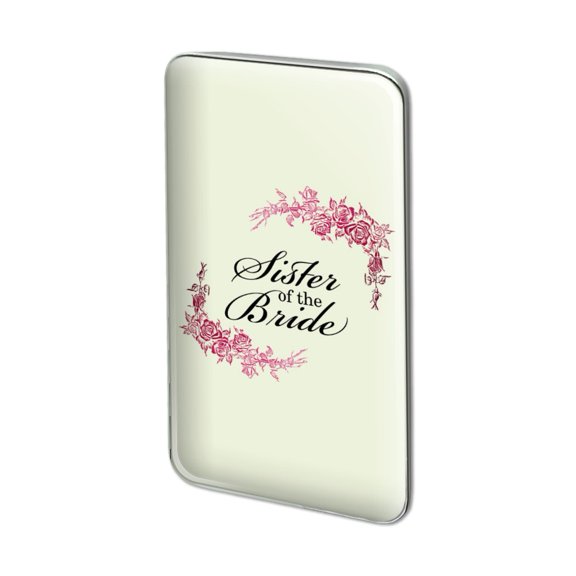 Wedding Floral Sister of the Bride Metal Rectangle Lapel Hat Pin Tie Tack Pinback