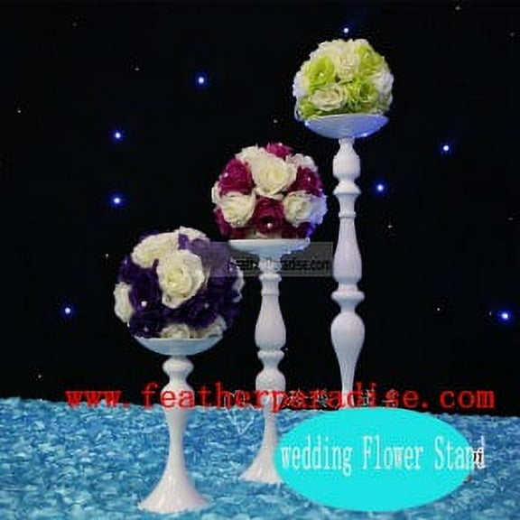 Wedding Flower / Feather Balls Stand /Candle Holder - White 20 inch New!!!