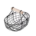 thumbnail image 1 of Wedding Flower Girl Baskets Small Rustic Flower Basket Wedding Metal Basket with Handle Tiny Petal Basket for Flower Girl Kid Wedding Home Decor, 7.09 x 4.72 x 4.92 Inch, 1 of 5