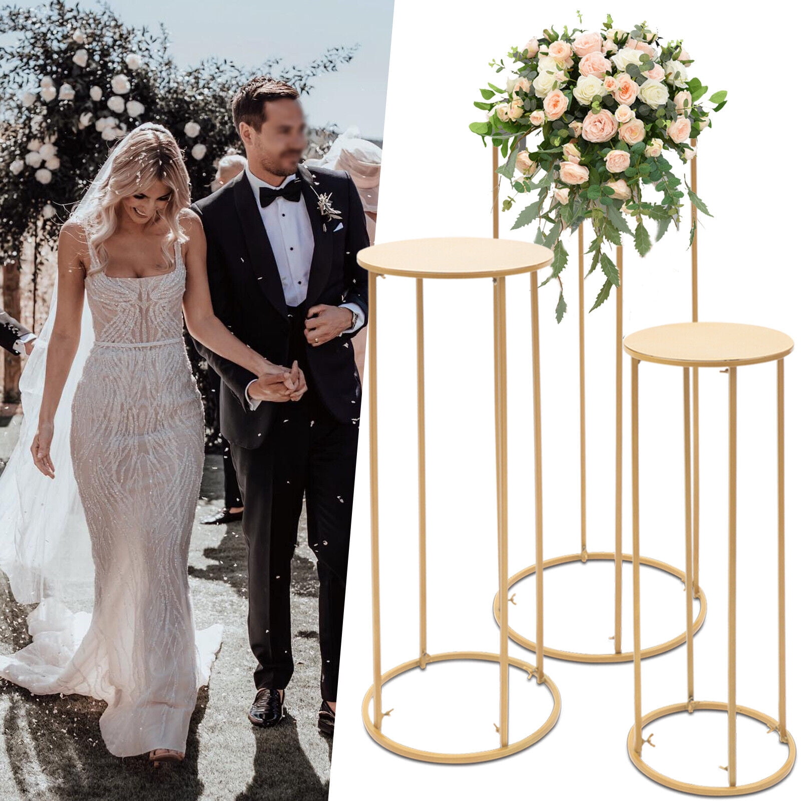 Wedding Rack Wedding Flower Stand, Flower Rack, Cylindrical Wedding Flower Rack for ...