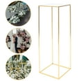thumbnail image 1 of Wedding Flower Stand Metal Vase Stand Floor Column Floral Rack Centerpiece Wedding Flower Display Plant Stand Metal Storage Rack Indoor Outdoor Party Decor Flower Floor Vase Flower Stand Column, 1 of 10