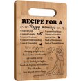 thumbnail image 1 of Wedding Gift for Couple 2025, Bridal Shower Gifts for Bride and Groom Engagement, Happy Marriage Cutting Board, Gifts for Wedding Shower, Newlywed Mr and Mrs Gifts Bride to Be Gifts, 1 of 6