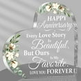thumbnail image 1 of Wedding Gift for Her Years of Marriage Gift Happy Anniversary Present for Woman Acrylic Heart Marriage Keepsake for Wife Husband Girlfriend Boyfriend (Love Style), 1 of 8