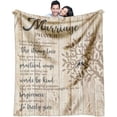 thumbnail image 1 of Wedding Gifts for Couples 2024, Bridal Shower Gift for Bride to Be, Best Bride Gifts for Wedding Day, Unique Newlywed Gifts for Couples, Marriage Prayer Throw Blanket, 1 of 7