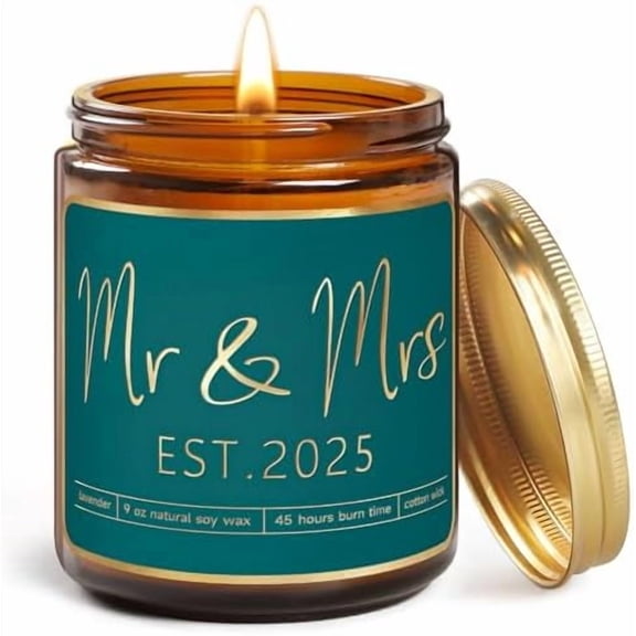 Wedding Gifts for Couples 2025,Future Mr and Mrs Gift,Bridal Shower Gifts with Candle for Bride,Unique Newlywed Gift for Couples$$Home Decor, Kitchen, & Other