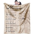 thumbnail image 1 of Wedding Gifts for Couples 2026, Bridal Shower Gift for Bride to Be, Best Bride Gifts for Wedding Day, Unique Newlywed Gifts for Couples, Marriage Prayer Throw Blanket 60 x 50 Inch, 1 of 2