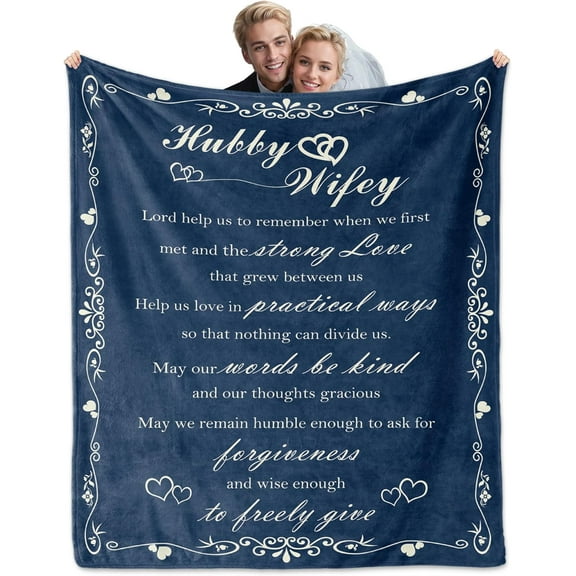 Wedding Gifts for Couples, Bridal Shower Gifts, Engagement Gifts for Newlyweds Newly Engaged Couples,Wedding for Couples Bride and Groom Marriage Prayer Gift Blanket