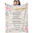thumbnail image 1 of Wedding Gifts for Couples, Wedding, Bride to Be Gifts, Bridal Shower Gifts for Bride, Best Bride Gifts for Wedding Day, Newlywed Gifts for Couples, Marriage Prayer Blanket, 1 of 6