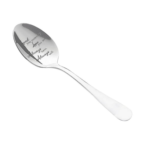 Wedding Gifts Valentine's Day Stainless Steel Long Handle Spoon Spoon Tableware Spoon Personalized Gift Spoo
