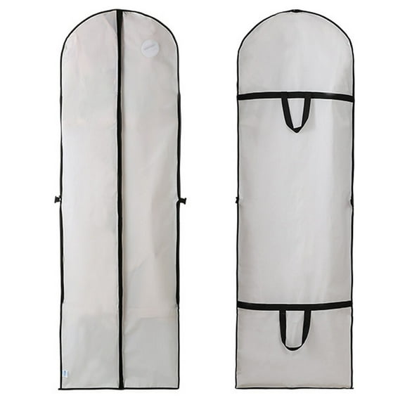 Wedding Gown Cover Dress Garment Clothes Storage Bag Foldable Dampproof Dustproof Washable Long