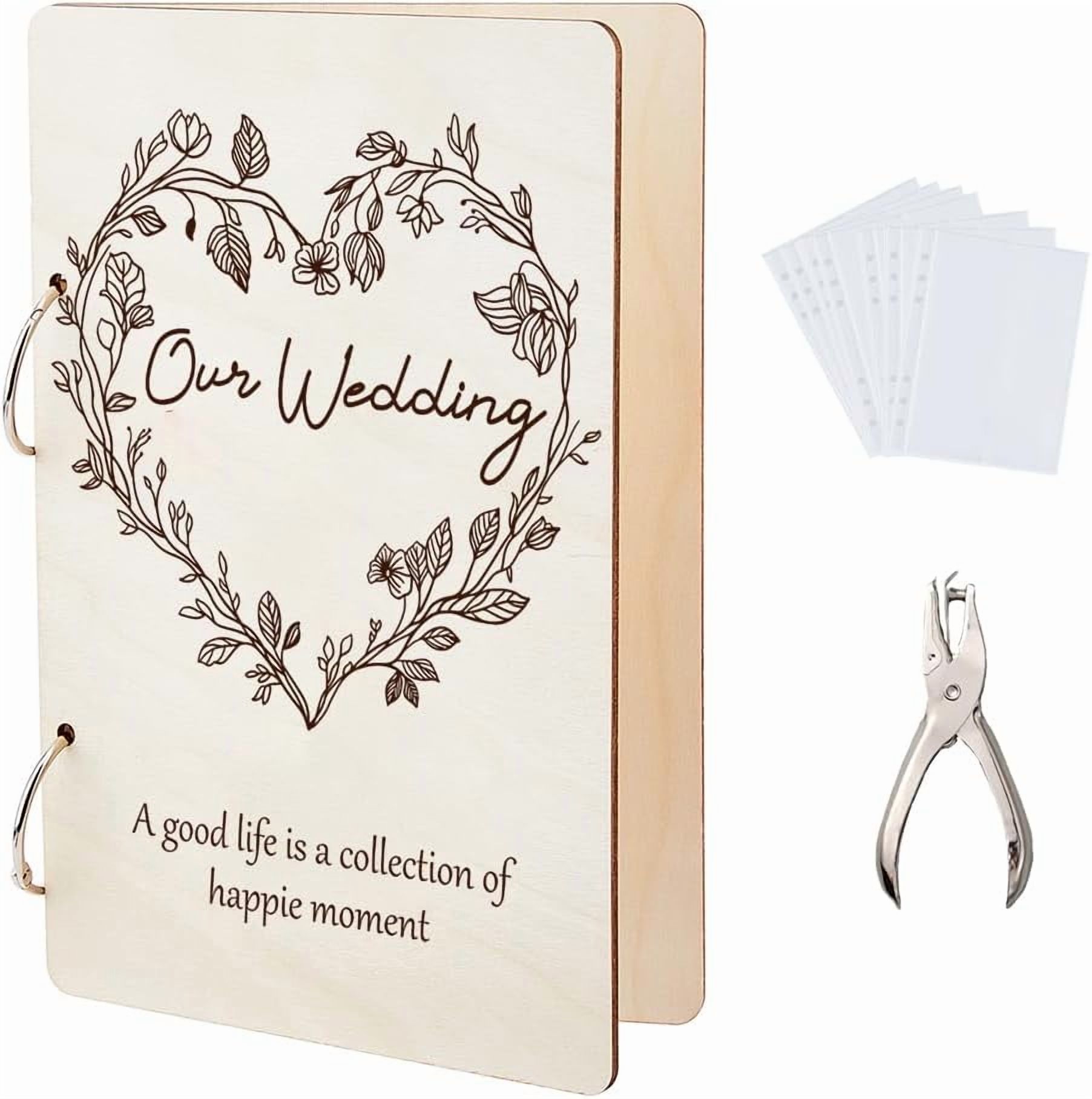 wedding card binder Engagement or The Wedding Planner Binder is recommended for any couple taking charge of their own wedding who wants to avoid a planning disaster Personalized Wooden 2-ring Card Binder: