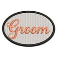 thumbnail image 1 of Wedding Groom Party Group Applique Multi-Color Embroidered Hook & Loop Patch - 2.0 Inch Mini, 1 of 5