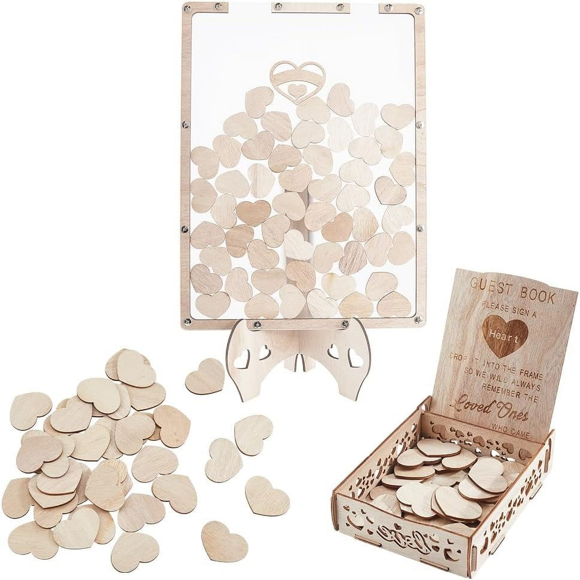 Wedding Guest Book Alternative Rectangle Rustic Wood Wedding Reception ...
