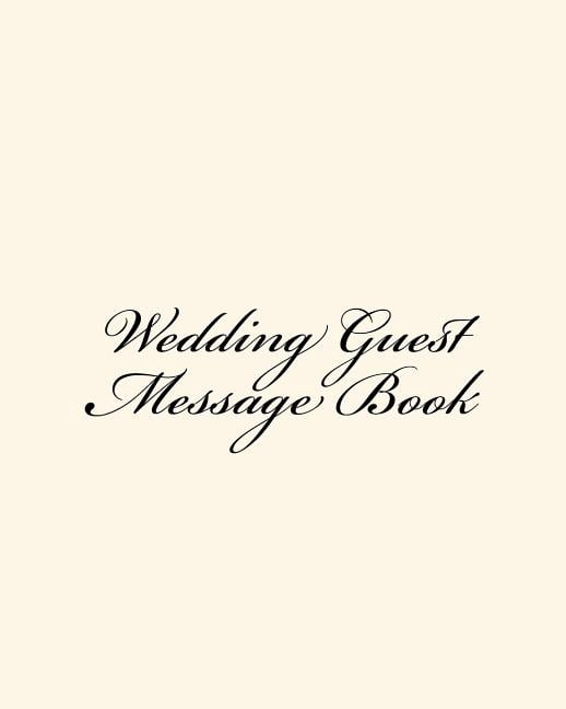 Wedding Guest Message Book (Paperback)