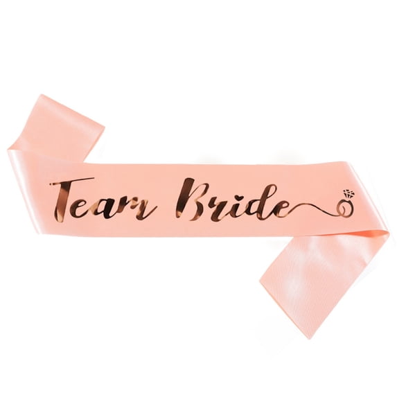 Wedding Guest Sashes Satin Polyester Shoulder Strap for Bride Bridesmaids Party Celebration