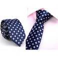 thumbnail image 1 of Wedding Guest Tie for Men Casual Slim Plain Mens Solid Skinny Neck Party Necktie, 1 of 1