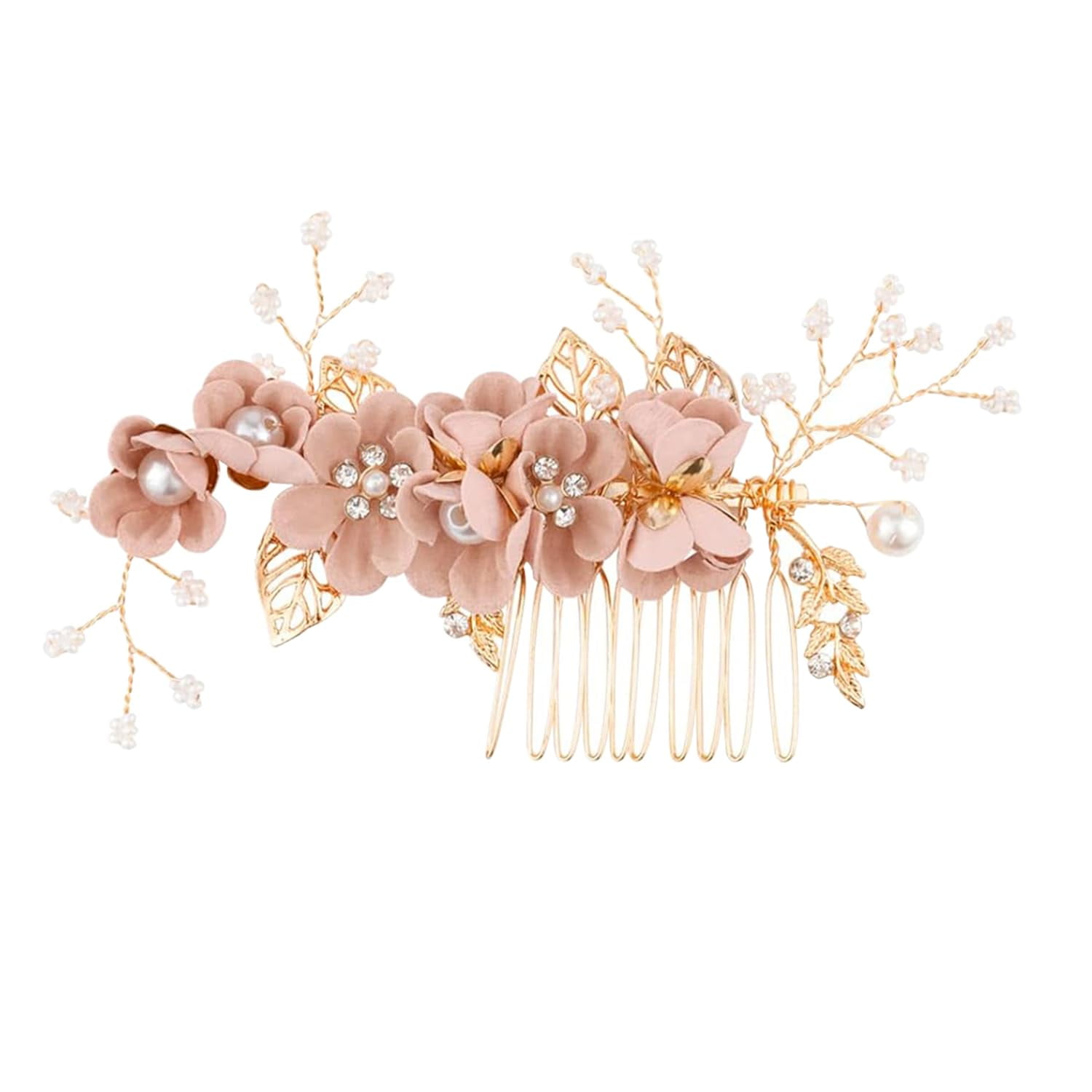 Wedding Hair Combs, Crystal Flwoer Hair Clips Bride Bridesmaid Hair