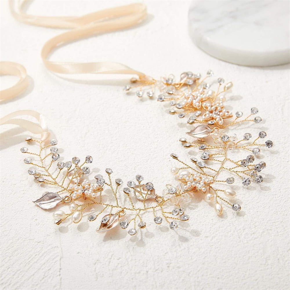 Wedding Hair Headpiece,Handmade Rhinestone Hair Accessories  display picture 1