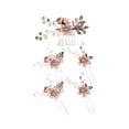 thumbnail image 1 of Wedding Hair Pins 5 PCS, Bridal Flower Pearl Headpiece with Rhinestone, Hair Accessories Jewelry for Brides Bridesmaids Women, Exquisite Hair Clips for Updo and Wedding Party, Classic Style, 1 of 8