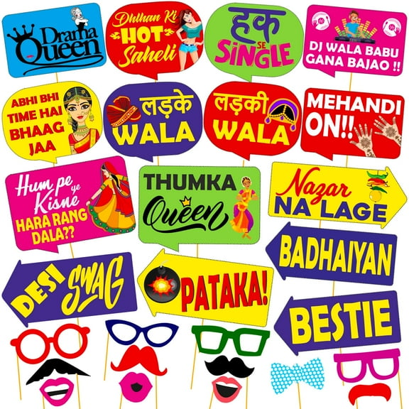 Wedding Haldi Props for Bride and Family, pre Wedding Props for Photoshoot,Marriage Props for Wedding