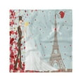 thumbnail image 1 of Wedding Head Scarf, French Couple and Hearts, Head Wrap, 3 Sizes, by Ambesonne, 1 of 2
