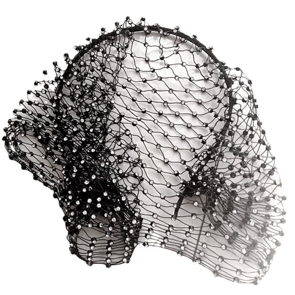 Wedding Headbands Sparkling Rhinestones 1920s Fascinator Headpiece Adjustable Veil Hair Accessory For Evening Wear