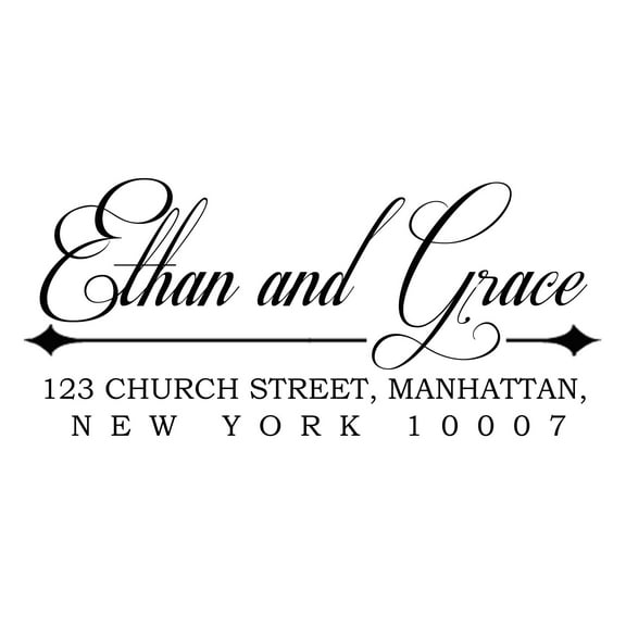 Wedding Invitation Stationary Custom Return Address Stamp Self Inking Rubber Stamp Colop Stamper