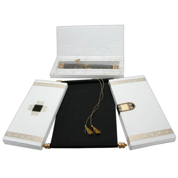 Wedding Invitation, Wedding Party Invite Cards Princess Sweet 16th Birthday Scroll Invitation