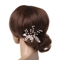 thumbnail image 1 of Wedding Jewelry Rose Gold Plating Hair Comb, 1 of 1