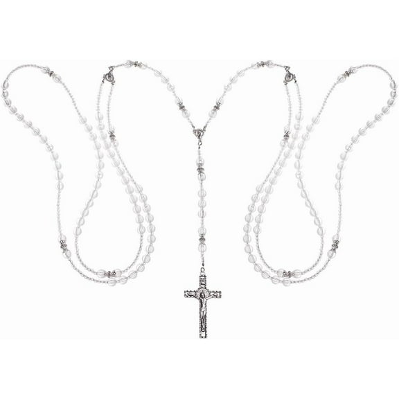 Wedding Lasso with Crystals Lazo Para Boda Accessories Wedding Lasso Rope Set with Pendent Traditional Wedding Unity Cord for Ceremony Wedding Bridal Gift Platinum Silver DIY
