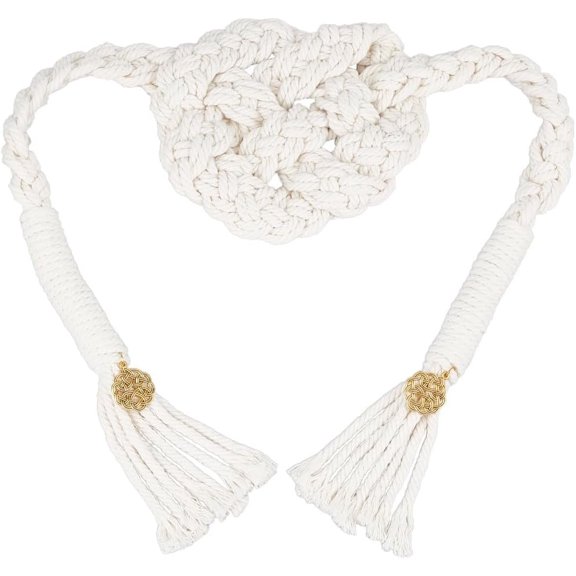 Wedding Lasso Rope Handfasting Cord with Pendant 74.8 Inch Beige Love Knot Wedding Lasso Handfasting Cord Traditional Celtic Handfasting Cord Handmade Cotton Wedding Lasso for Ceremony BridalBeige