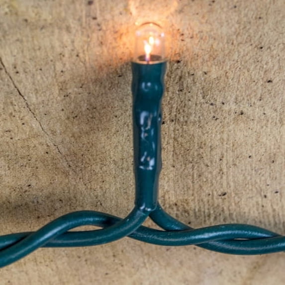 Wedding Lights String Lights 50 Rice Bulbs Green Wire Plug-in Warm White