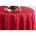 thumbnail image 1 of Wedding Linens Inc. 108" Pintuck Taffeta Seamless Linen Tableccloth for Party Wedding Reception Catering Dining Home Table Cover Linens - Apple Red, 1 of 1